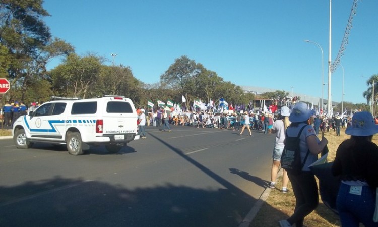 MULHERES DO STR NA MARCHA DAS MARGARIDAS 2015