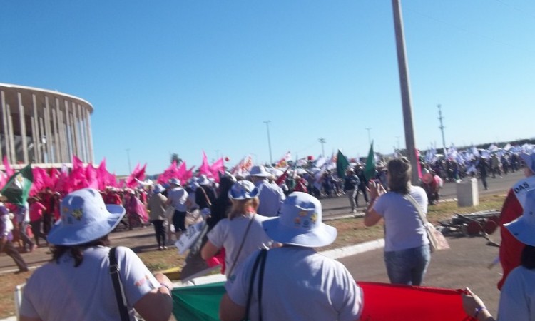 MULHERES DO STR NA MARCHA DAS MARGARIDAS 2015