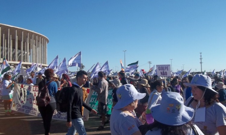 MULHERES DO STR NA MARCHA DAS MARGARIDAS 2015