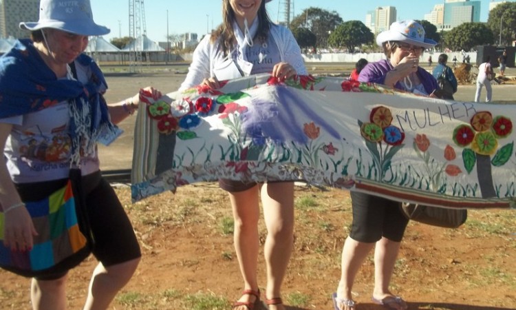 MULHERES DO STR NA MARCHA DAS MARGARIDAS 2015