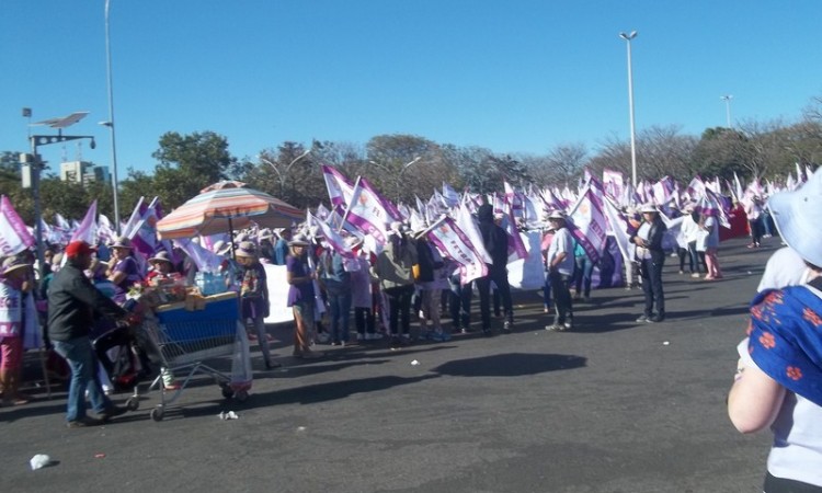 MULHERES DO STR NA MARCHA DAS MARGARIDAS 2015