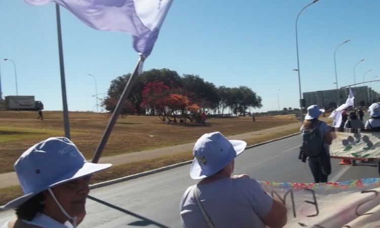 MULHERES DO STR NA MARCHA DAS MARGARIDAS 2015