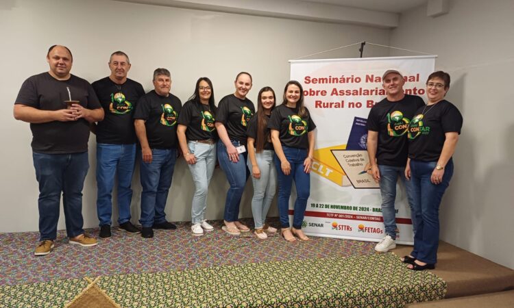 STR de Vacaria e Muitos Capões participa do Seminário Nacional sobre Assalariamento Rural em Brasília